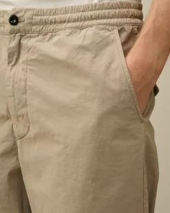 Trousers<C.P. Company Microreps Loose Pants Vintage Khaki – Beige