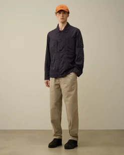 Trousers<C.P. Company Microreps Loose Pants Vintage Khaki – Beige