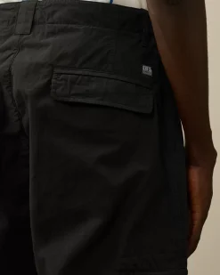 Trousers<C.P. Company Microreps Loose Utility Pants Black Sand