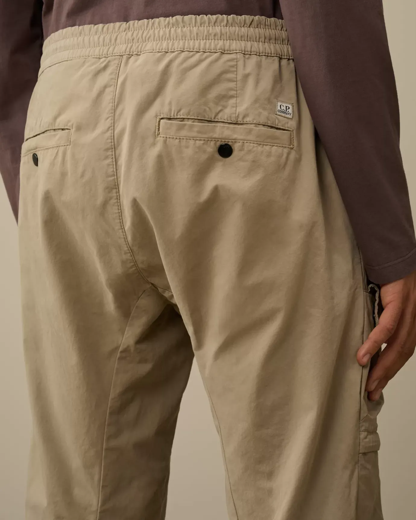Trousers<C.P. Company Microreps Regular Cargo Pants Vintage Khaki – Beige