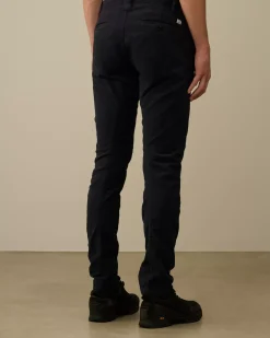Trousers<C.P. Company Moleskin Stretch Ergonomic Pants Total Eclipse – Blue