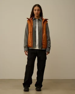 Jacket & Coats<C.P. Company Nada Shell Goggle Vest Bombay Brown