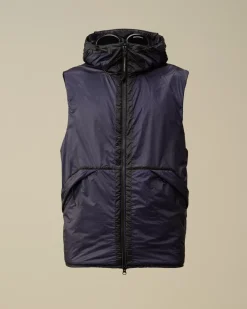 Jacket & Coats<C.P. Company Nada Shell Goggle Vest Estate Blue