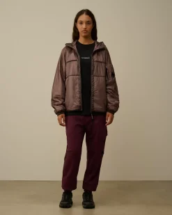 Jacket & Coats<C.P. Company Nada Shell Hooded Jacket Purple Dove