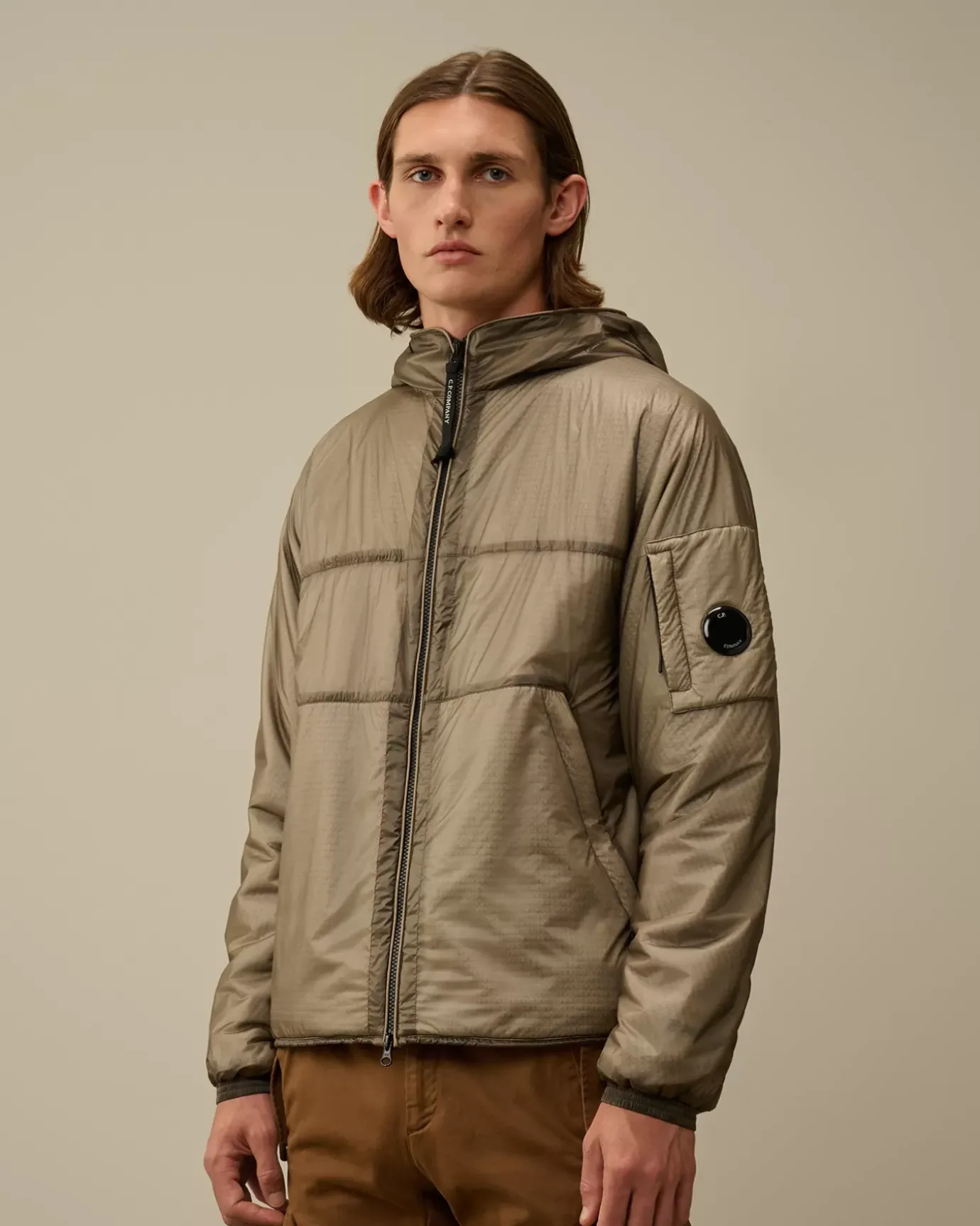 Jacket & Coats<C.P. Company Nada Shell Hooded Jacket Vintage Khaki – Beige