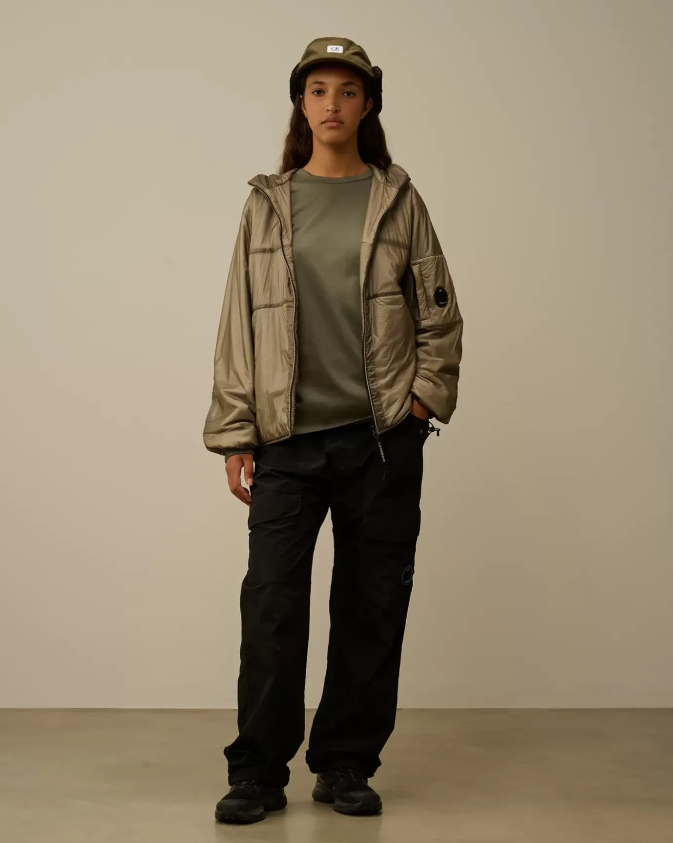 Jacket & Coats<C.P. Company Nada Shell Hooded Jacket Vintage Khaki – Beige