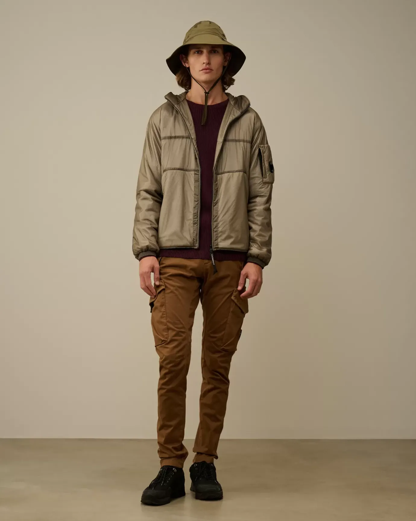 Jacket & Coats<C.P. Company Nada Shell Hooded Jacket Vintage Khaki – Beige