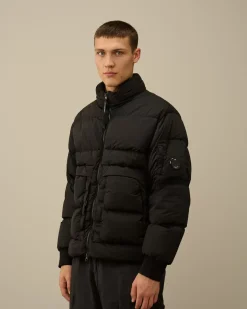 Jacket & Coats<C.P. Company Nycra-R Short Down Jacket Black