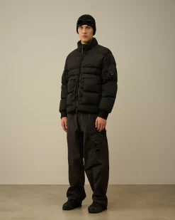 Jacket & Coats<C.P. Company Nycra-R Short Down Jacket Black