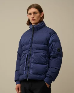 Jacket & Coats<C.P. Company Nycra-R Short Down Jacket Estate Blue