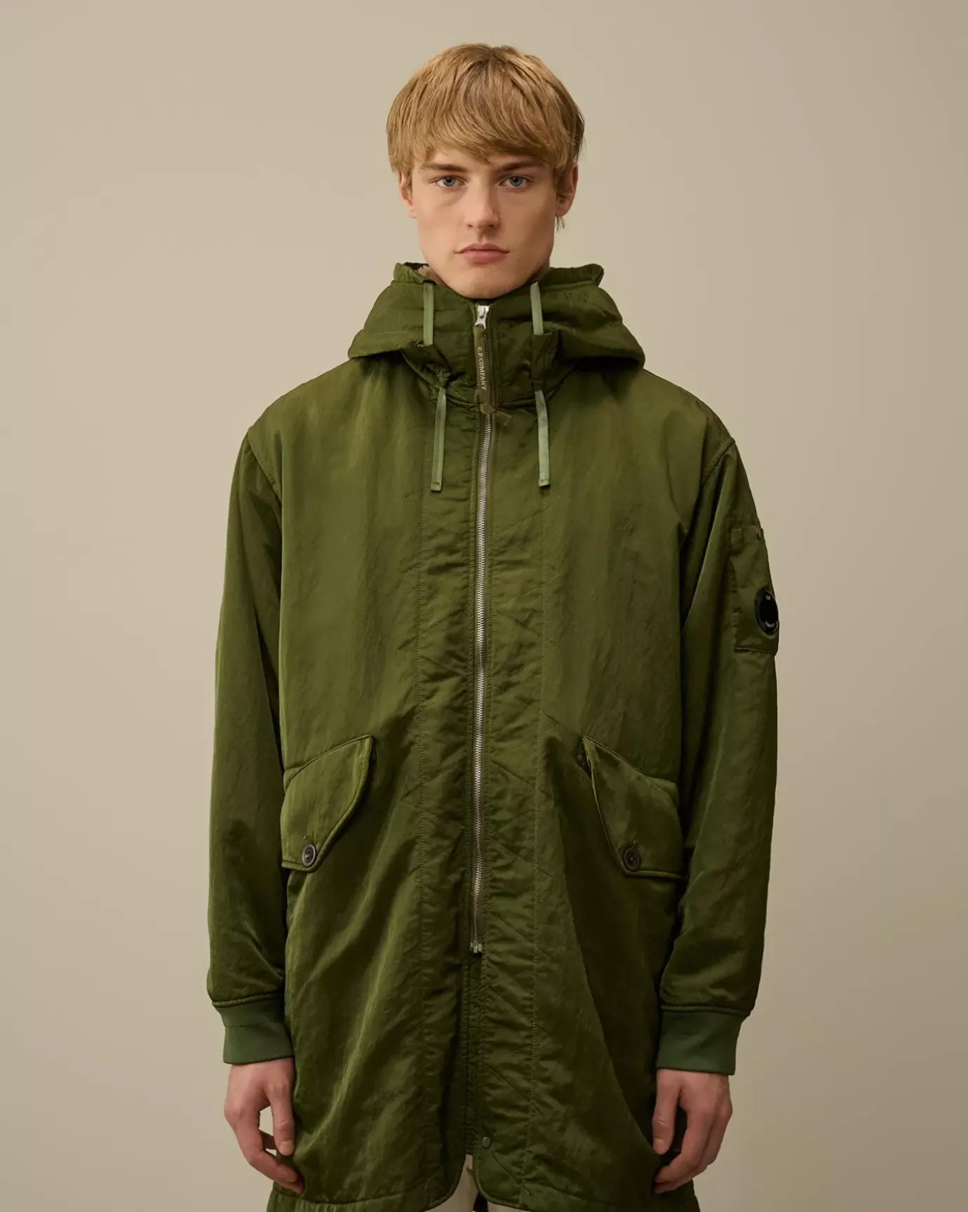 Jacket & Coats<C.P. Company Nylon B Lined Hooded Parka Cypress – Green