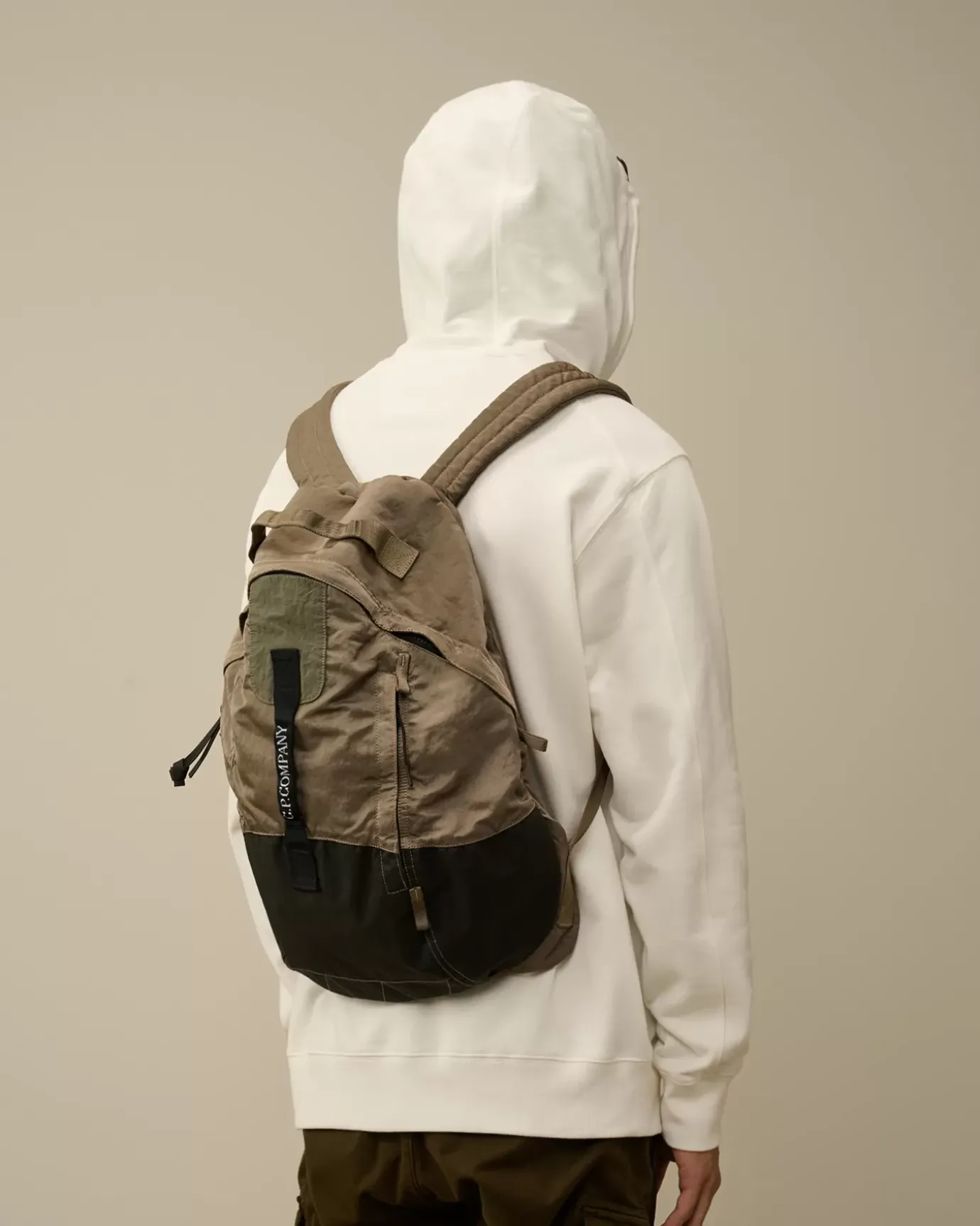 Backpacks & Waistbag<C.P. Company Nylon B Rounded Backpack Walnut – Beige
