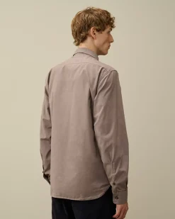 Shirt<C.P. Company Organic Gabardine Buttoned Lens Shirt Purple Dove