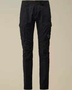 Trousers<C.P. Company Ottoman Stretch Emerized Ergonomic Cargo Pants Total Eclipse – Blue
