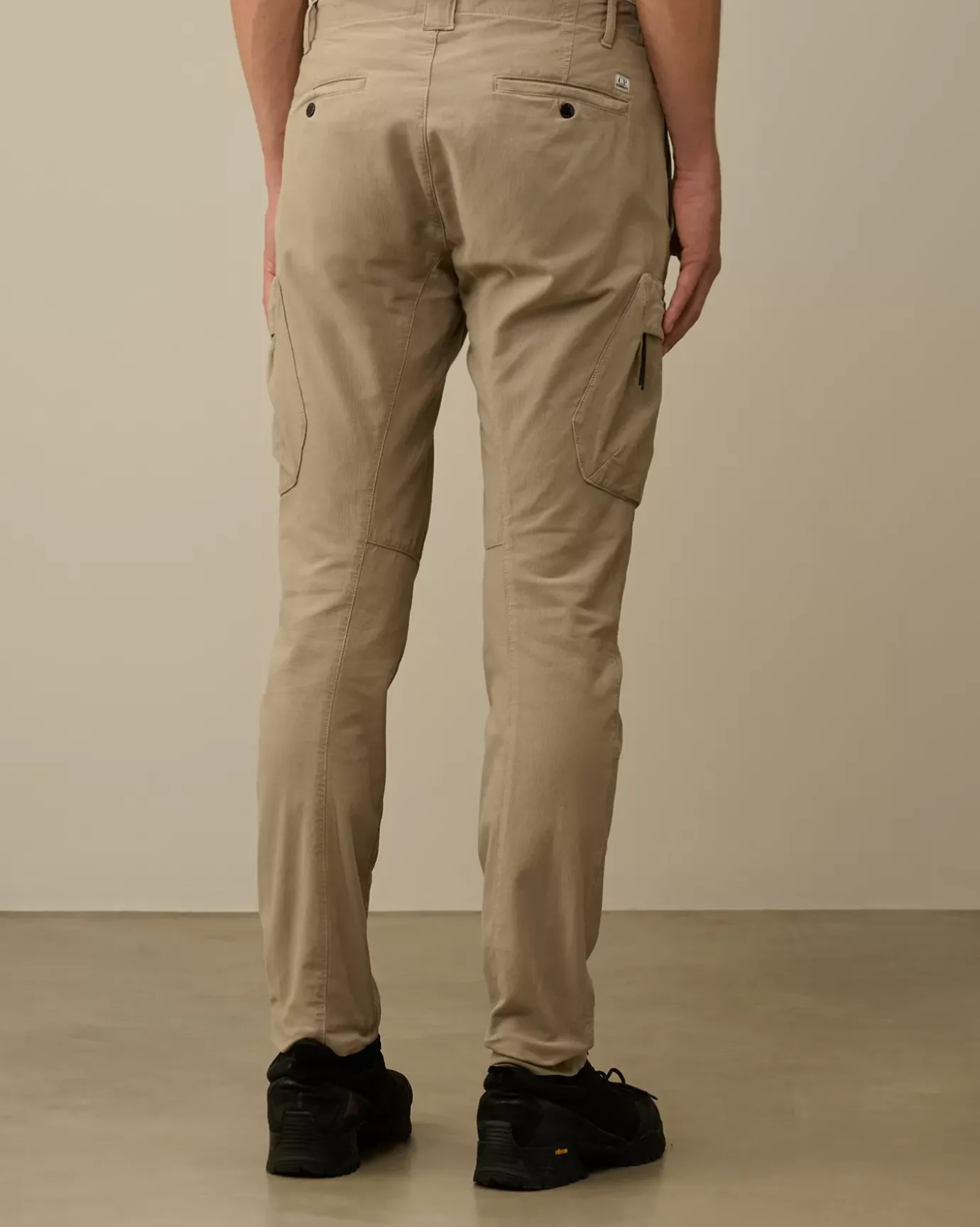 Trousers<C.P. Company Ottoman Stretch Emerized Ergonomic Cargo Pants Vintage Khaki – Beige