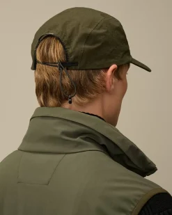 Hats<C.P. Company Plain Paper Touch Cap Ivy Green