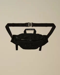 Backpacks & Waistbag<C.P. Company Plain Paper Touch Logo Waistbag Black