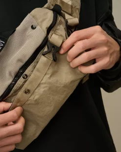 Backpacks & Waistbag<C.P. Company Plain Paper Touch Logo Waistbag Vintage Khaki – Beige