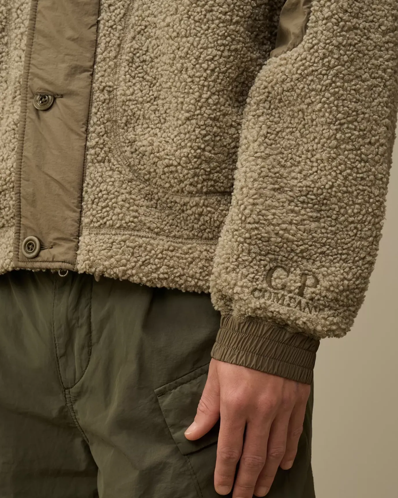 Jacket & Coats<C.P. Company Polar Shell Mixed Hooded Jacket Vintage Khaki – Beige