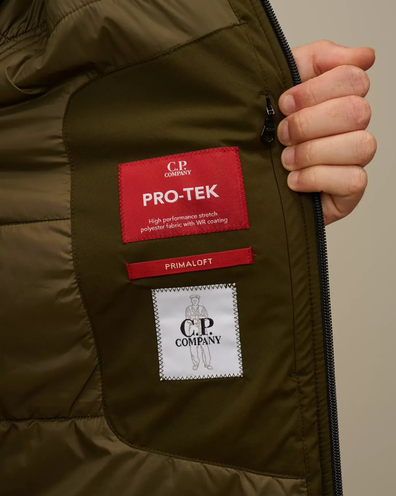 Jacket & Coats<C.P. Company Pro-Tek Hooded Padded Jacket Ivy Green