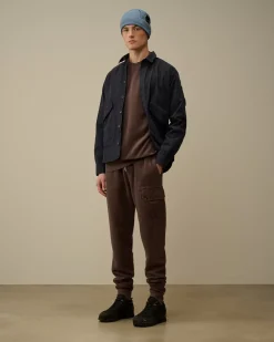 Sweatshirts<C.P. Company Reverse Brushed & Emerized Diagonal Fleece Crewneck Sweatshirt Boulevard – Violet