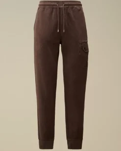 Tracksuits & Shorts<C.P. Company Reverse Brushed & Emerized Diagonal Fleece Sweatpants Boulevard – Violet