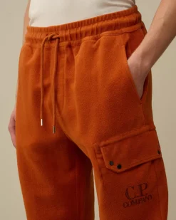 Tracksuits & Shorts<C.P. Company Reverse Brushed & Emerized Diagonal Fleece Sweatpants Bombay Brown