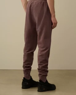 Tracksuits & Shorts<C.P. Company Reverse Brushed & Emerized Diagonal Fleece Sweatpants Purple Dove