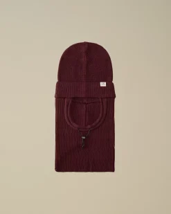 Hats<C.P. Company Re-Wool Beanie Balaclava Potent Purple