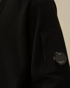 Jumpers<C.P. Company Re-Wool Buttoned Cardigan Black