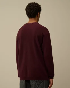 Jumpers<C.P. Company Re-Wool Crewneck Knit Potent Purple