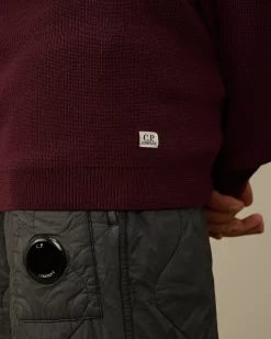 Jumpers<C.P. Company Re-Wool Crewneck Knit Potent Purple