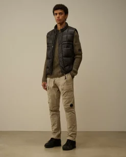 Jumpers<C.P. Company Re-Wool Funnel Neck Knit Walnut – Beige