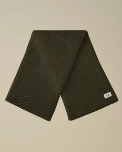Other Accessories<C.P. Company Re-Wool Knit Scarf Grape Leaf – Green