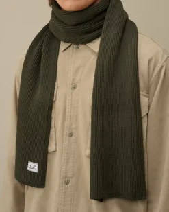 Other Accessories<C.P. Company Re-Wool Knit Scarf Grape Leaf – Green