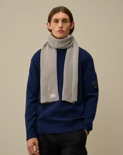 Other Accessories<C.P. Company Re-Wool Knit Scarf Moon Melange – Grey