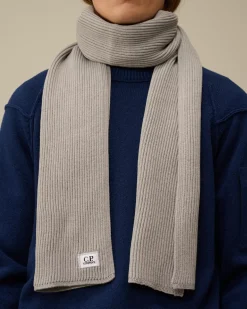Other Accessories<C.P. Company Re-Wool Knit Scarf Moon Melange – Grey