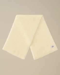 Other Accessories<C.P. Company Re-Wool Knit Scarf Gauze White