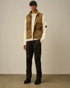 Jumpers<C.P. Company Re-Wool Lens Crewneck Knit Gauze White