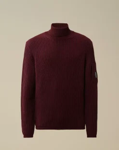 Jumpers<C.P. Company Re-Wool Turtleneck Knit Potent Purple