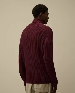 Jumpers<C.P. Company Re-Wool Turtleneck Knit Potent Purple