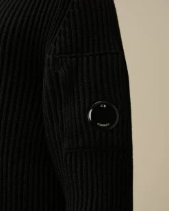 Jumpers<C.P. Company Re-Wool Turtleneck Knit Black