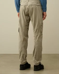 Trousers<C.P. Company Stretch Sateen Ergonomic Pants Vintage Khaki – Beige