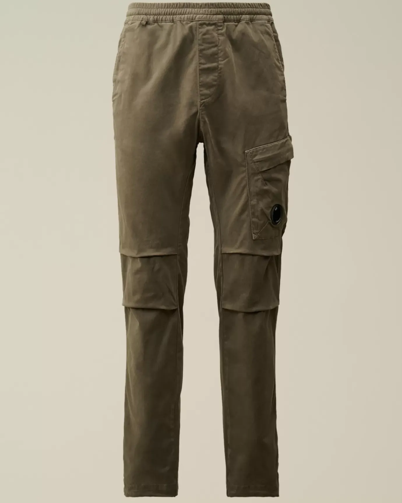 Trousers<C.P. Company Stretch Sateen Ergonomic Lens Single Cargo Pants Grape Leaf – Green