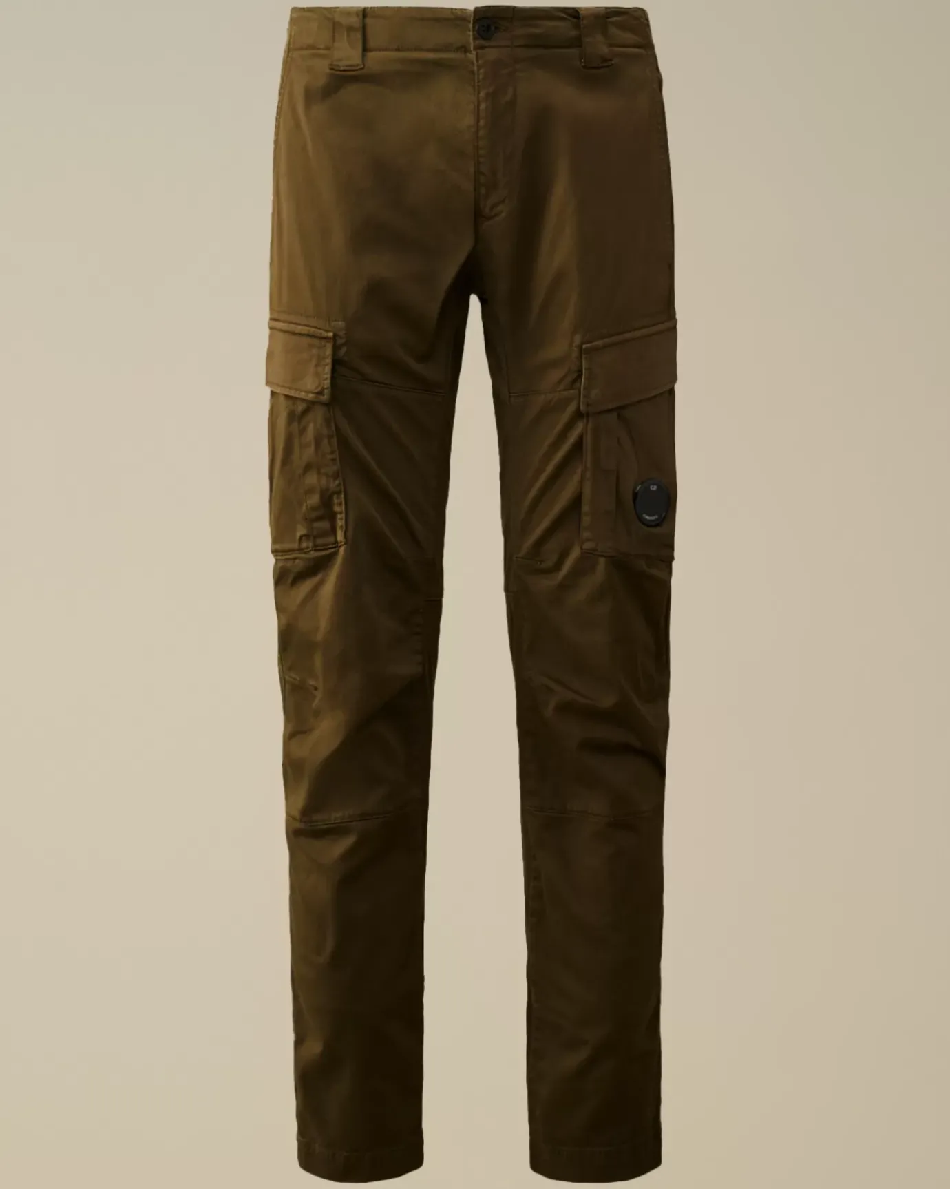 Trousers<C.P. Company Stretch Sateen Ergonomic Lens Double Cargo Pants Ivy Green