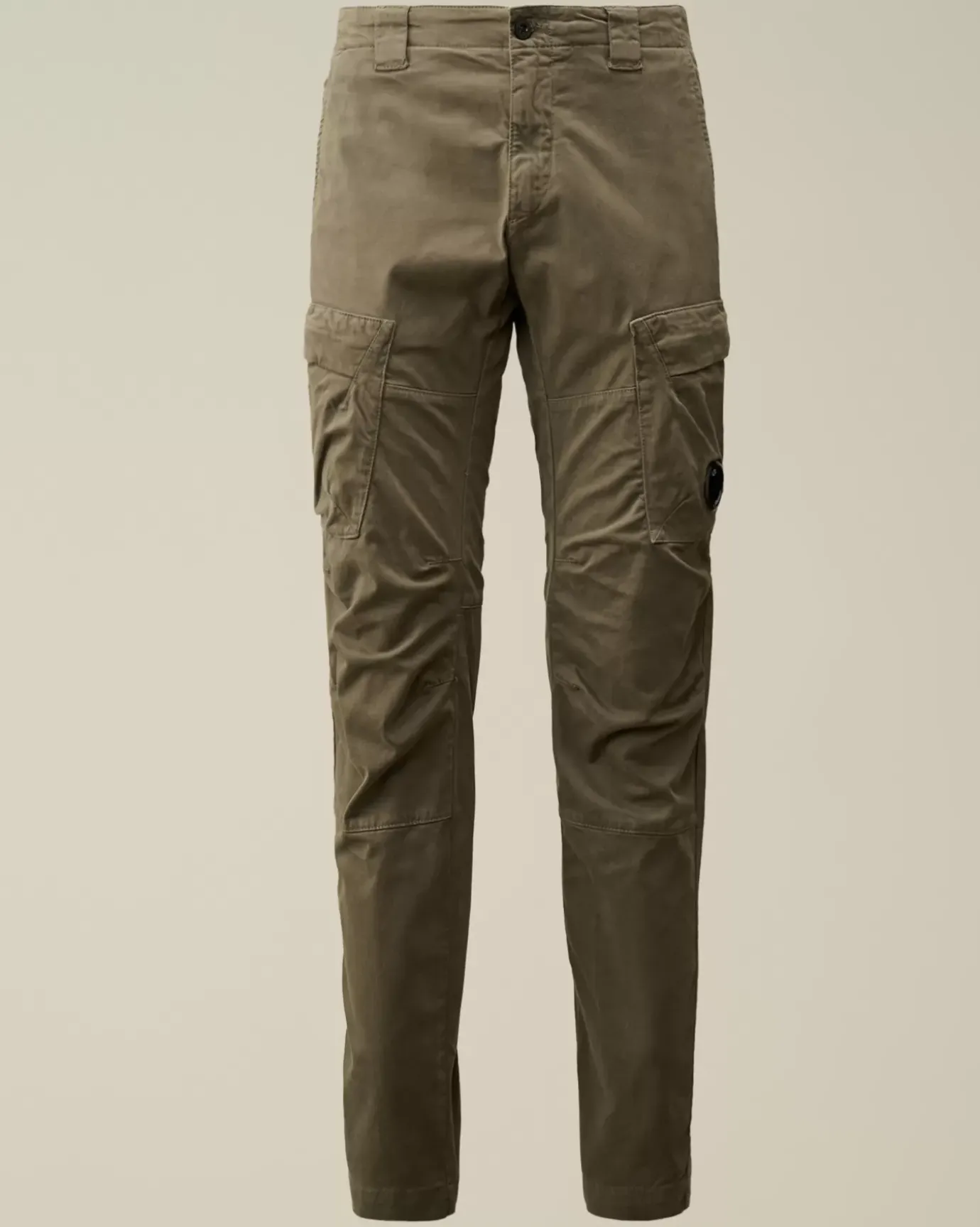 Trousers<C.P. Company Stretch Sateen Ergonomic Lens Cargo Pants Grape Leaf – Green