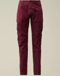 Trousers<C.P. Company Stretch Sateen Ergonomic Lens Cargo Pants Potent Purple