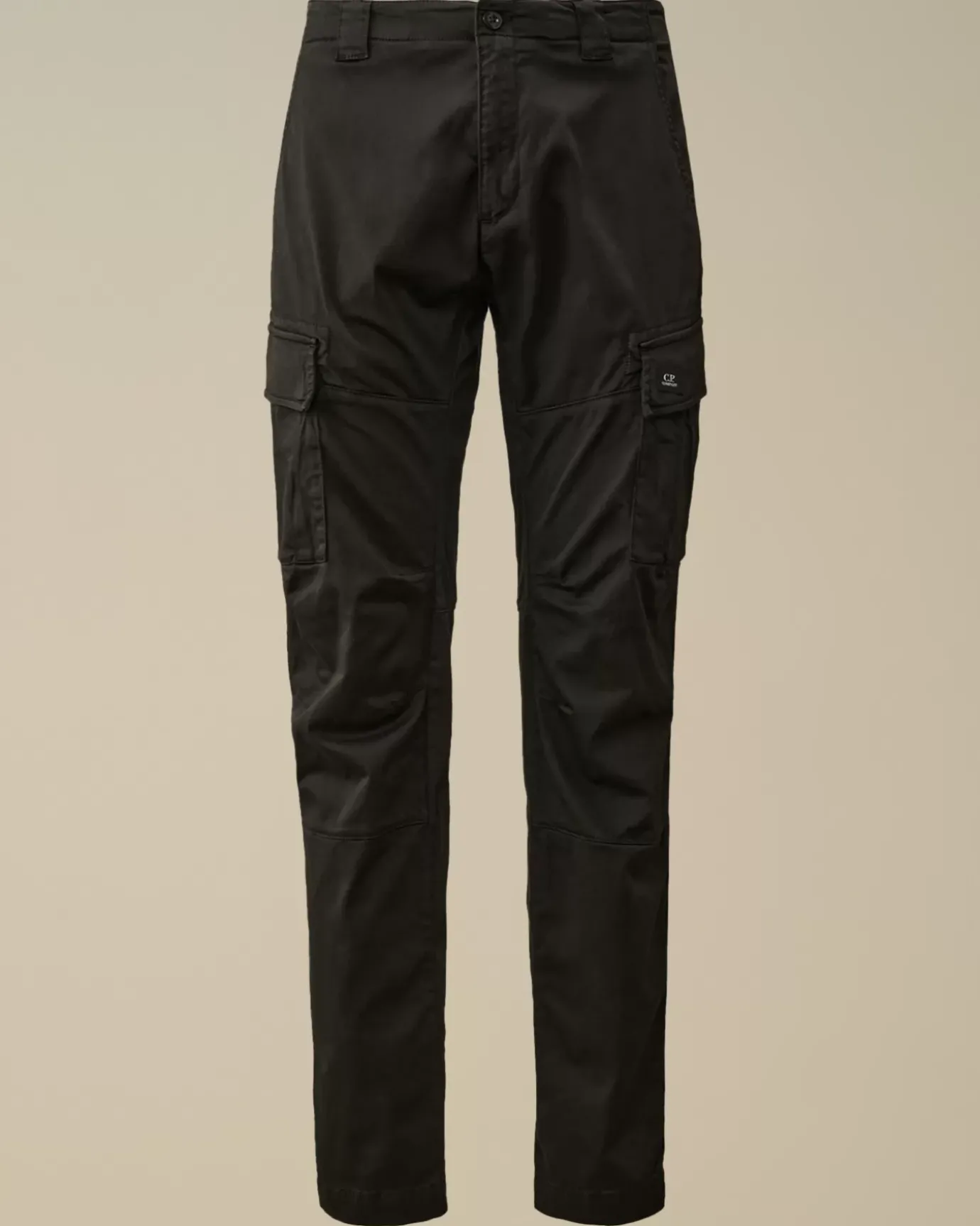 Trousers<C.P. Company Stretch Sateen Ergonomic Cargo Pants Black