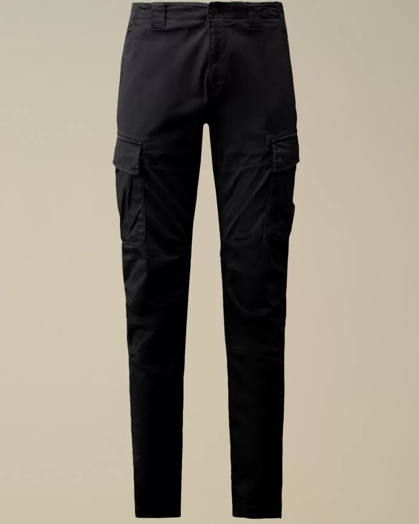 Trousers<C.P. Company Stretch Sateen Ergonomic Lens Double Cargo Pants Total Eclipse – Blue
