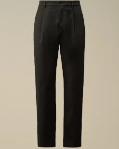 Trousers<C.P. Company Superior Structure Stretch Loose Pants Black Sand
